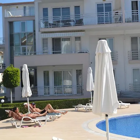 Antalya 3 Nirvana Club Ground Floor Two Bedrooms Pool View With Water Slide Close To Center *