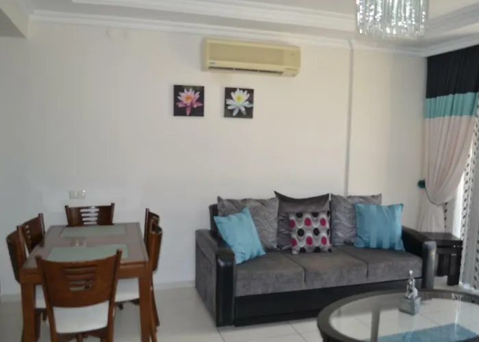 Antalya 3 Nirvana Club Ground Floor Two Bedrooms Pool View With Water Slide Close To Center